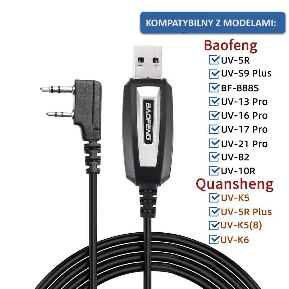 Łączność bez granic! Kabel USB do programowania Baofeng i Quansheng