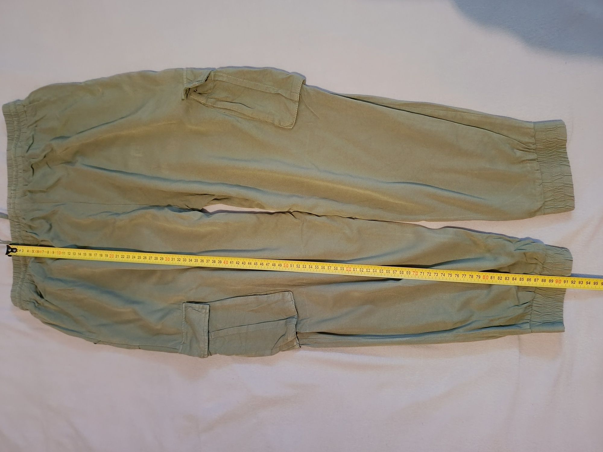 Spodnie Reserved bojówki khaki zielone 40 L