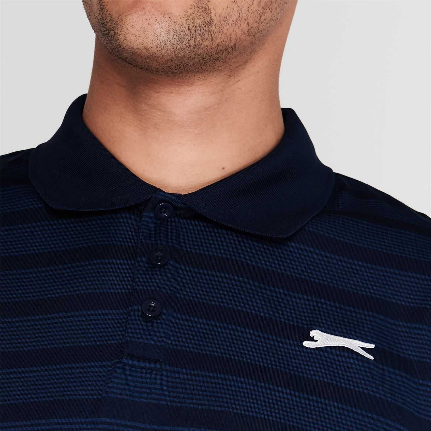 SLAZENGER Stripe Nowa Koszulka Polo Męska Roz L Oryginalna 100%