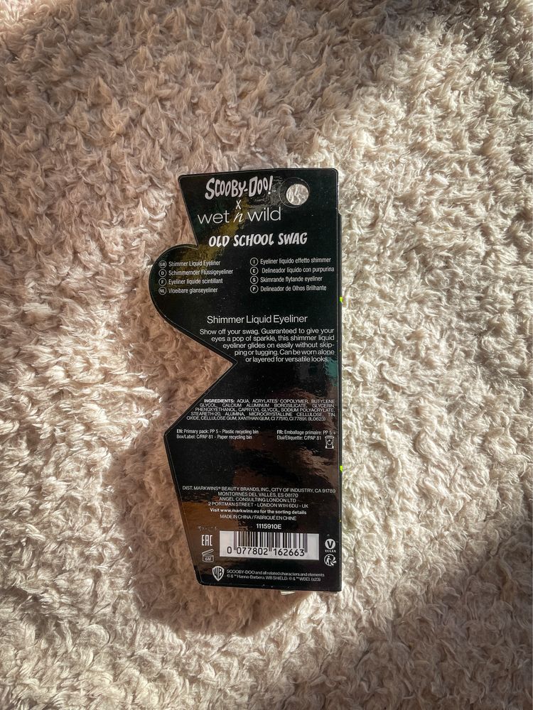Nieużywany granatowy brokatowy eyeliner Scooby-Doo x wet n wild