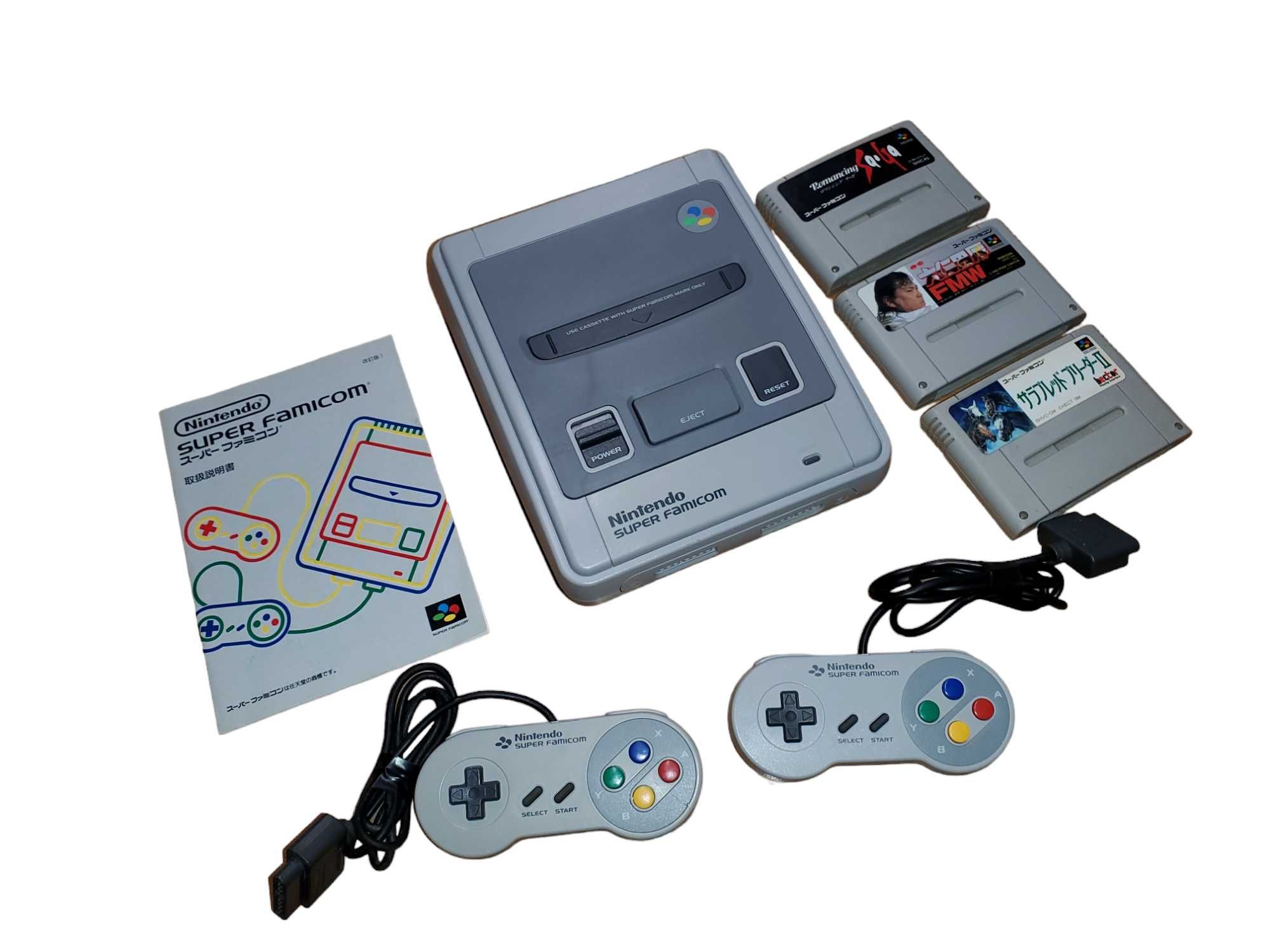 Konsola Super Famicom + 2XPAD + Gry + instrukcja