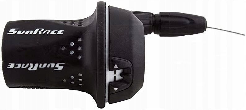 Sunrace 3-rzędowa manetka obrotowa płynna gripshift lewa zmiany biegów