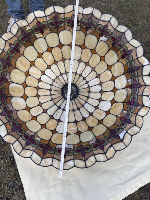 Klosz  , abażur  do lampy wiszącej, jak Tiffanny śred .  93 cm witraz