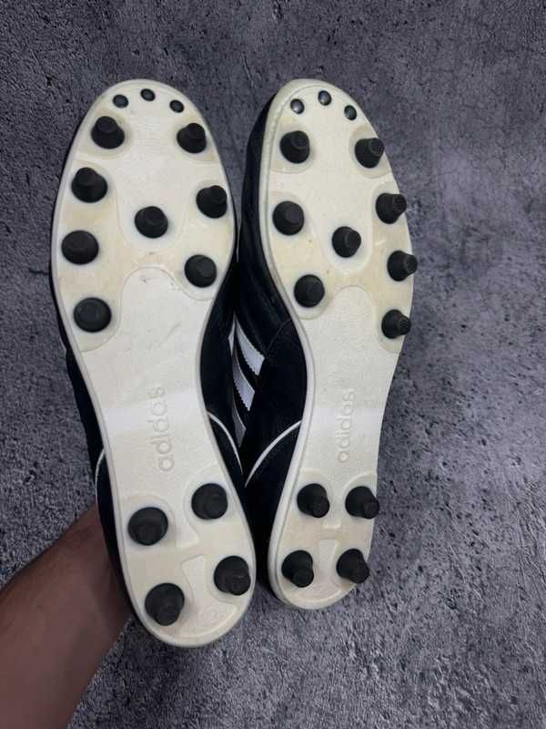 Buty piłkarskie Adidas Kaiser 5 Liga FG korki czarne skóra rozmiar47,5