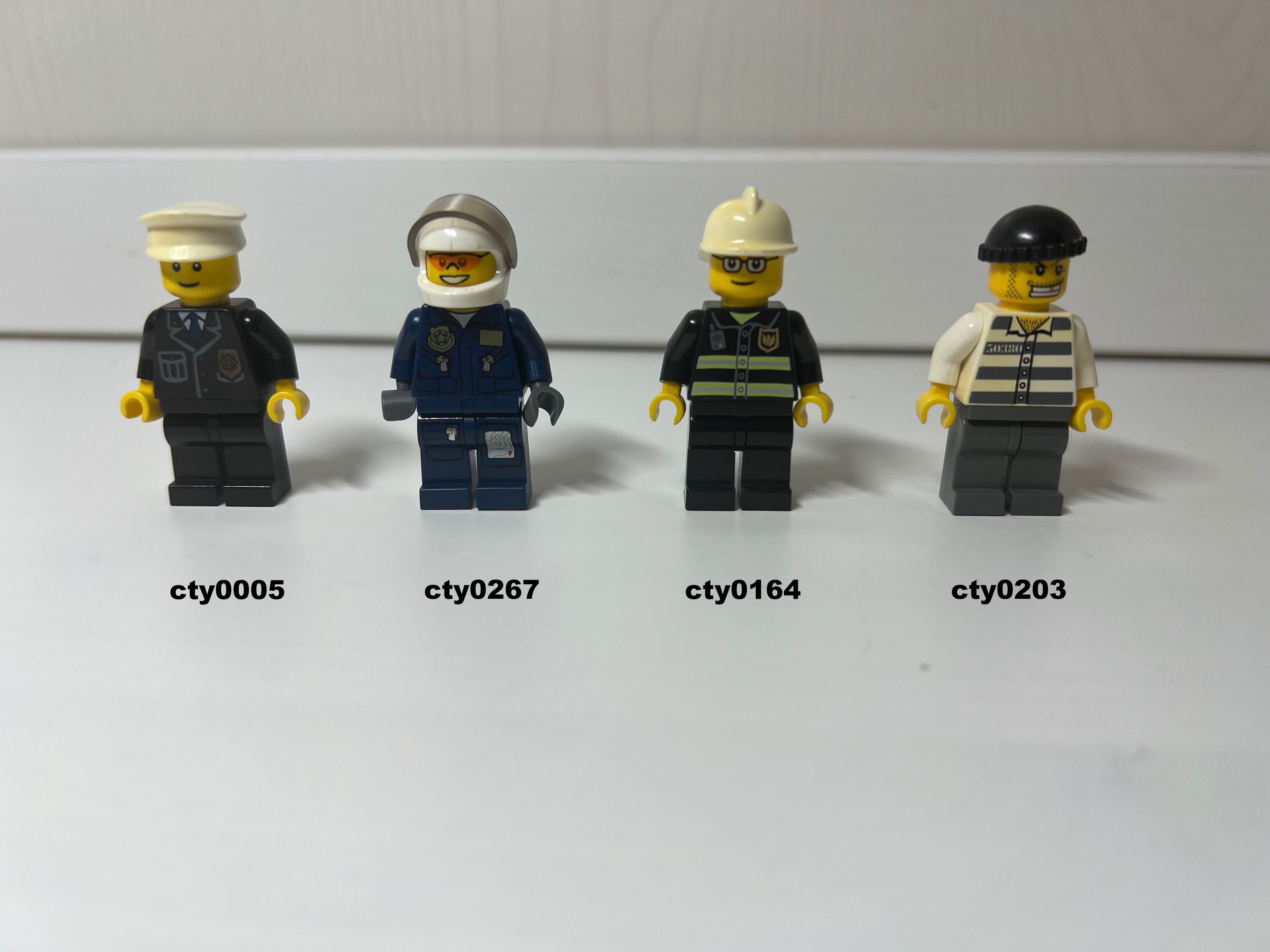 LEGO City figurki cty0005 + cty0267 + cty0164 + cty0203 - zestaw