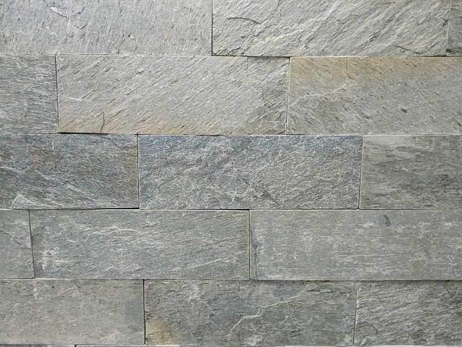 Płytka Łupek Silver Shine naturalny 10x30x0,8-1,3 cm Ściana Elewacja
