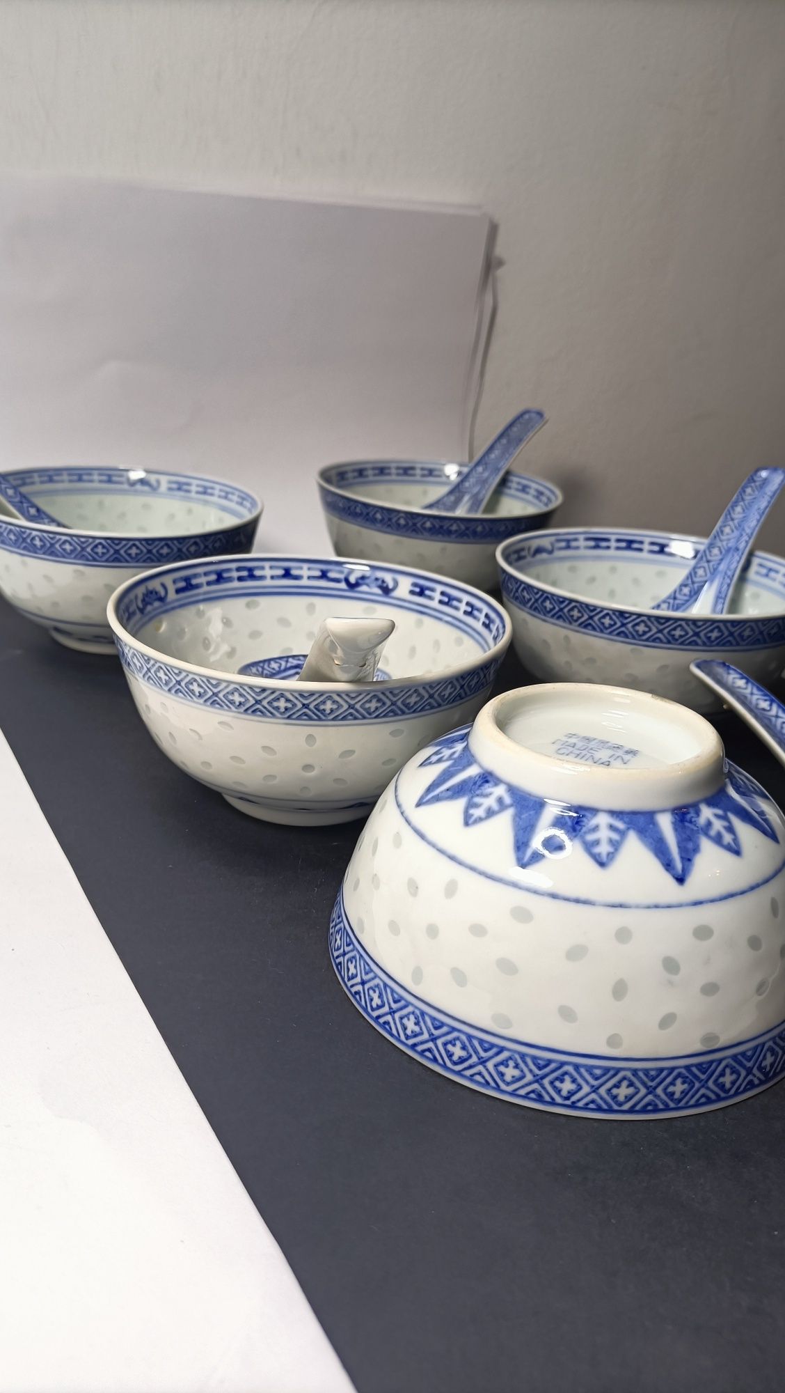 Piękne porcelanowe miseczki chińskie z czasów PRL komplet na 5 osób