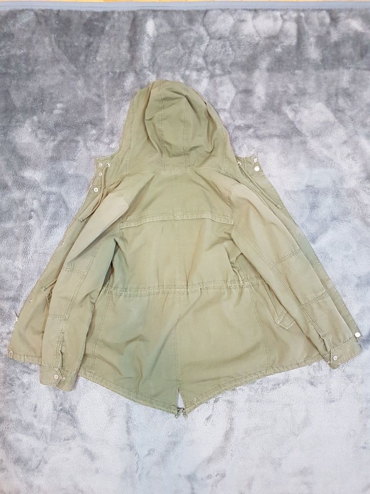 Kurtka parka khaki h&m