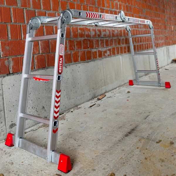 Драбина алюмінієва-трансформер Квітка PRO 4х4