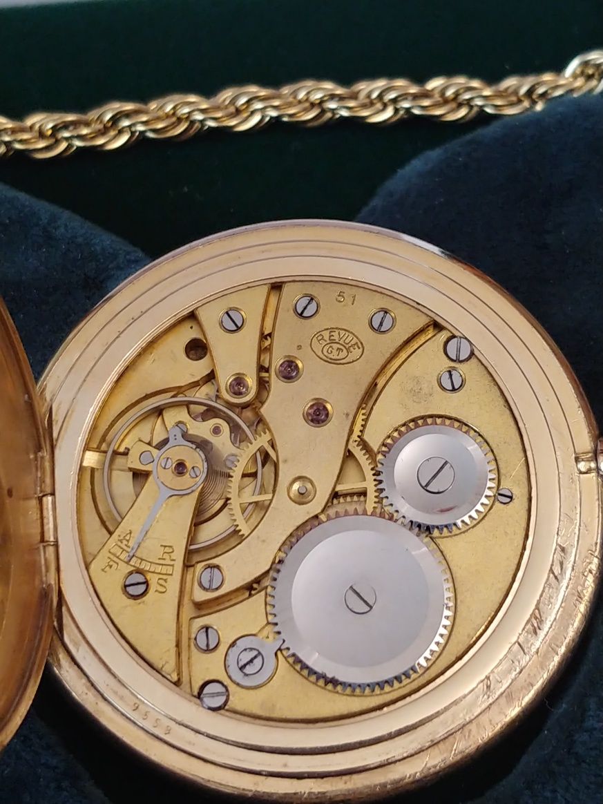 Карманные часы REVUE *GT* AU20 Германия 1929 год