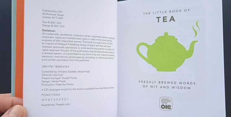 Mała księga o herbacie książka po angielsku herbaty Book of Tea