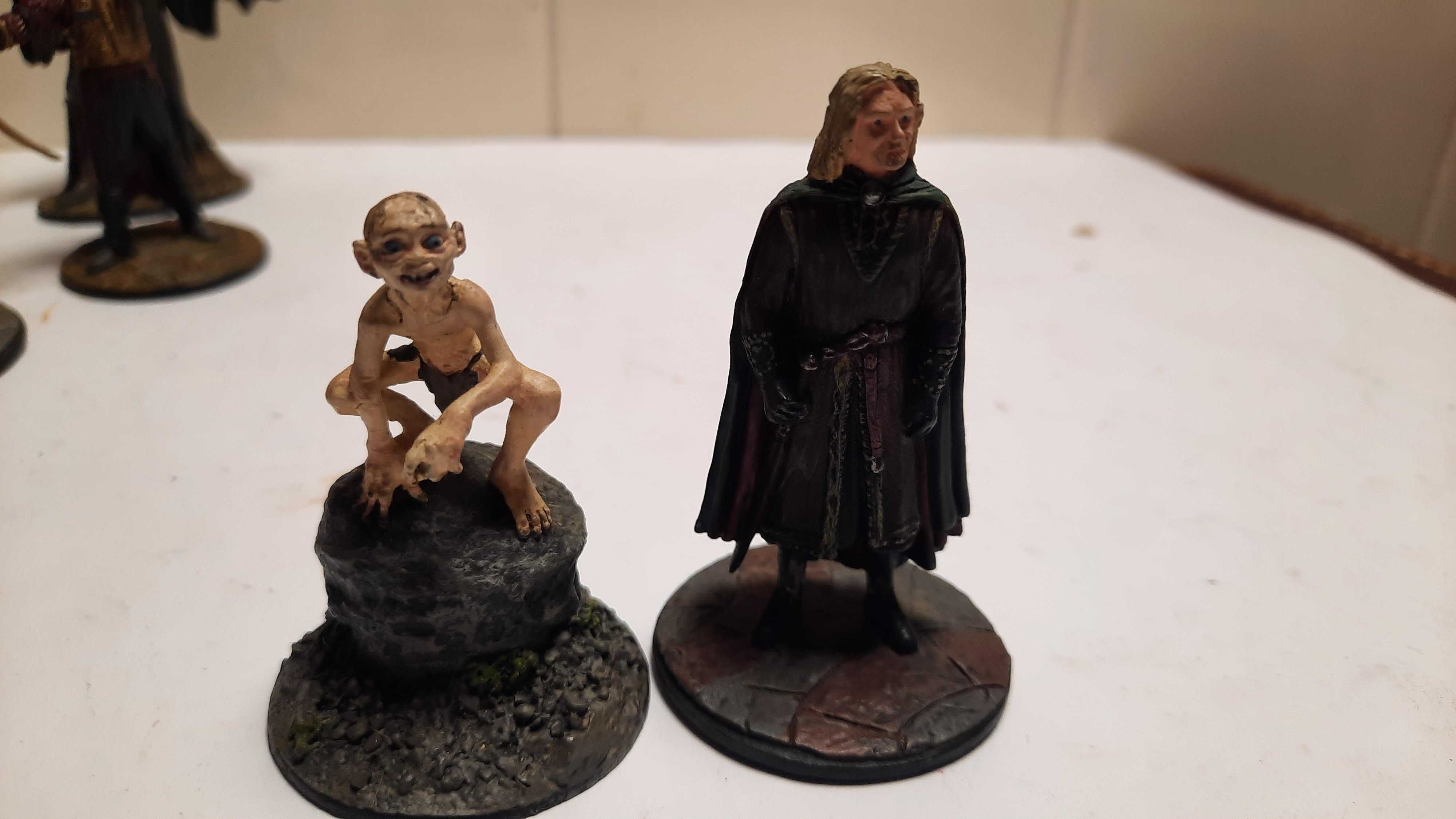 14 figuras em metal da série Senhor dos Anéis Lord of the rings
