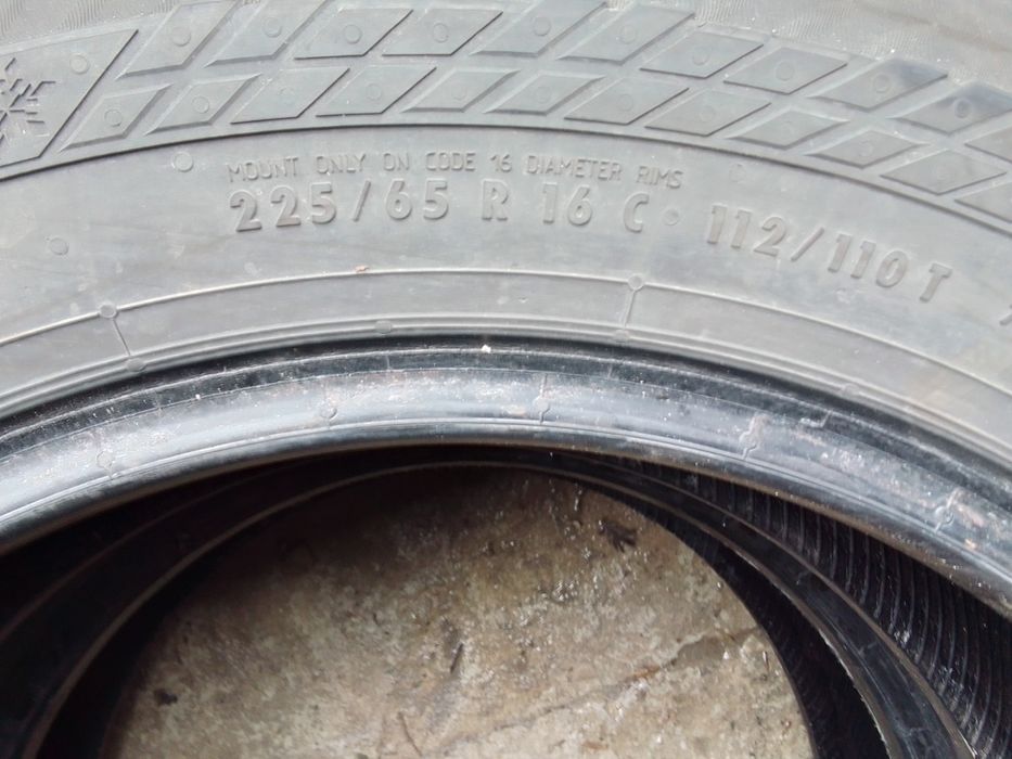Cena za 2 Opony wielosezonowe 225/65r16C CONTINENTAL 2023r 6.5mm