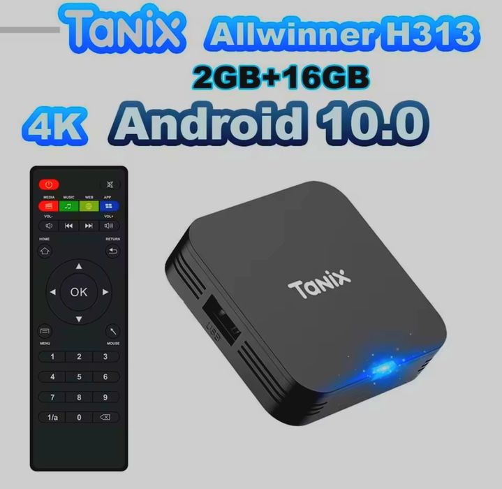 Смарт приставка Tanix TX1 android 10.0 2.4G WiFi