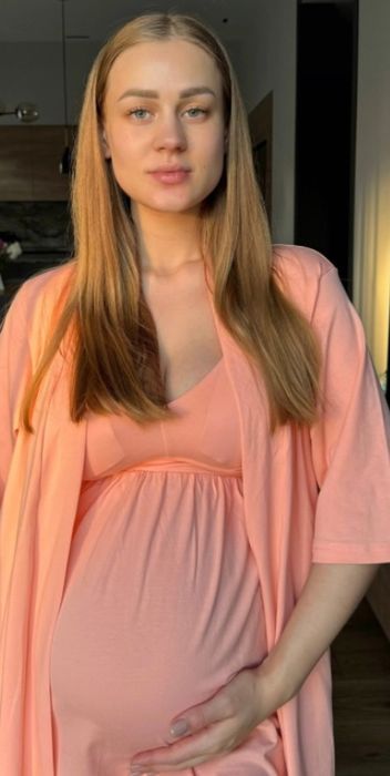 Нічна сорочка Розмір: L персиковий колір