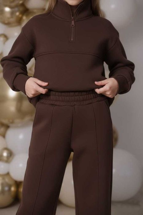 Теплий костюм з начосом для дівчат, від виробника, рости 104 - 170