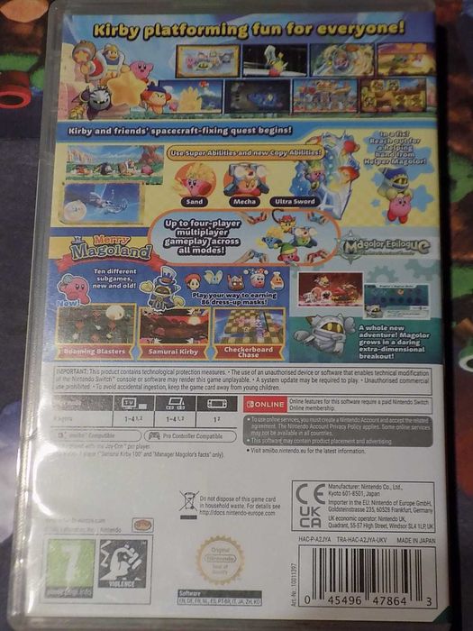 Kirby's Return to Dream Land Deluxe-pudło do Nintendo Switch OLED/Lite