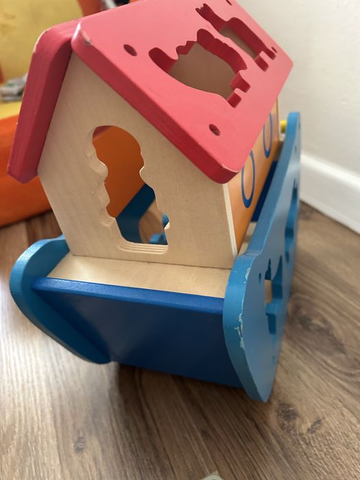 Drewnana Arka Noego Playtive sorter z figurkami zwierzęta Noe