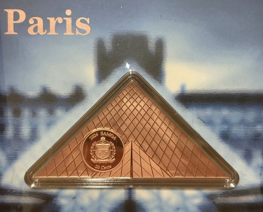 Samoa - 0.20€ - Museu do Louvre - Paris 2024 moeda proof