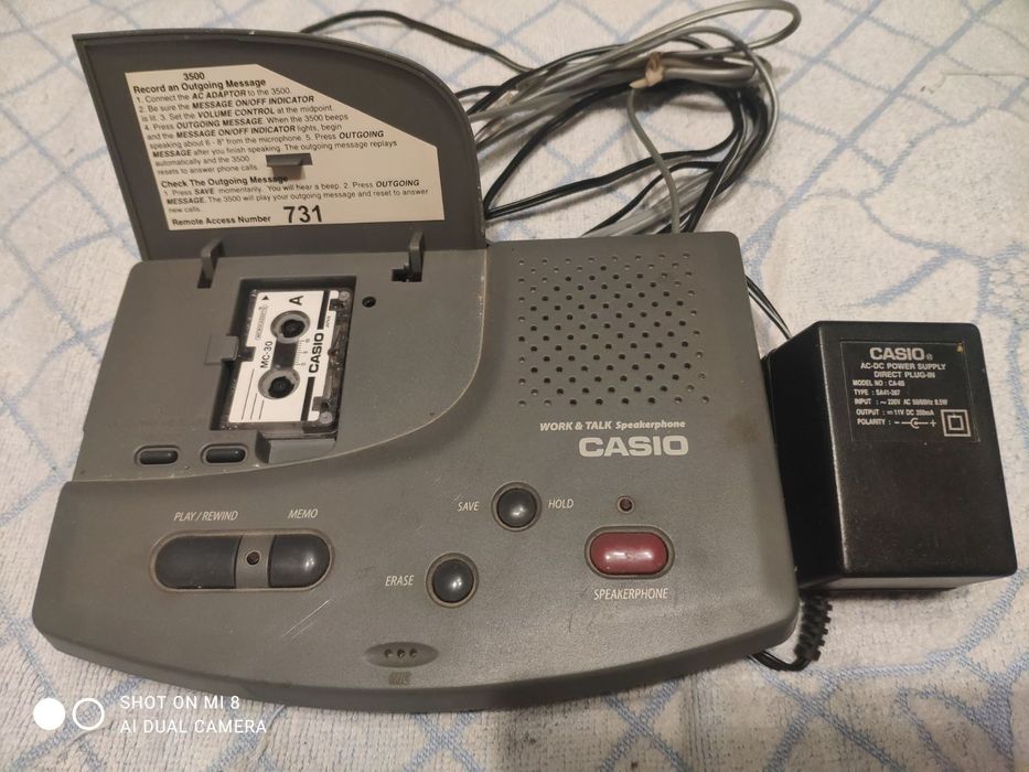 Телефонный автоответчик-диктофон Casio