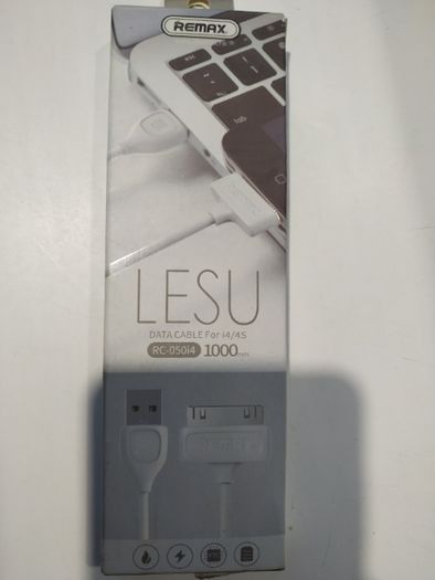 Кабель Remax RC-050i4 Lesu Lightning-USB White (RC-050i4)