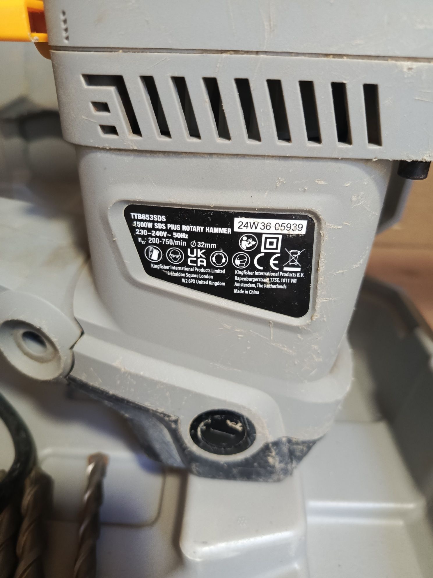 Mlotowiertarka udarowa titan SDS plus mlot udarowy TTB631sds