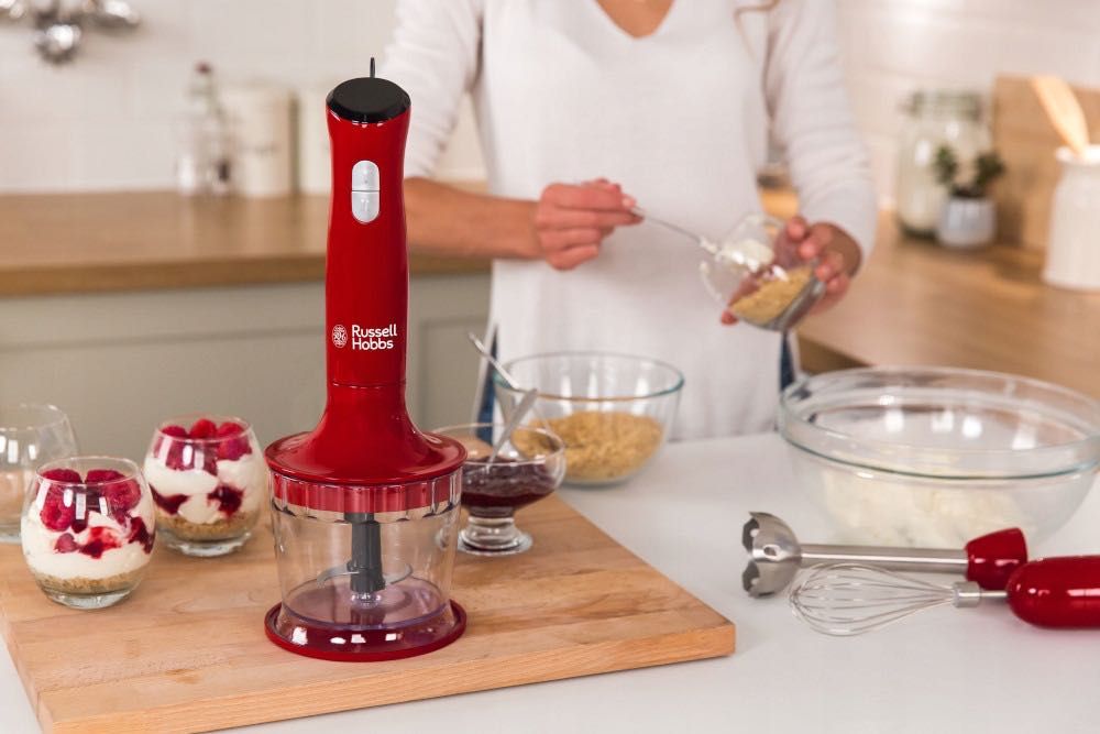 Russell Hobbs Desire czerwony blender 3w1 Desire rozdrabniacz