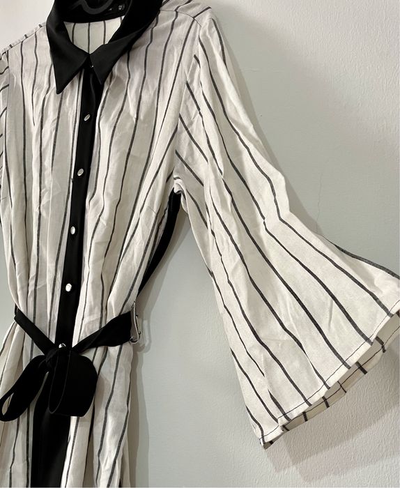 Vestido comprido com riscas (Stévia, tamanho 42)