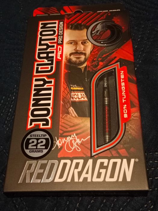 Lotki Red Dragon Jonny Clayton Black SE 22g dart