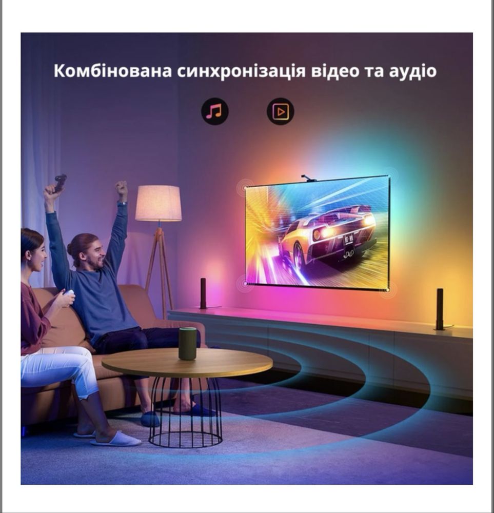 Набір адаптивного Ambilight підсвічування для 55-65" діагоналі, Govee