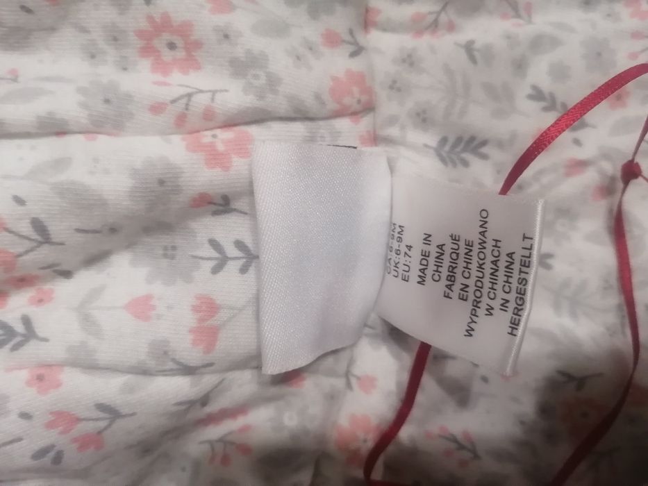 Демисезонные комбинезон на девочку 6-9 мес, р. 74 см.