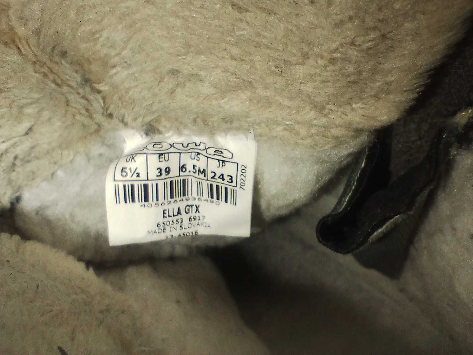 buty trekkingowe śniegowce kozaki 39 lowa ELLa GTX
