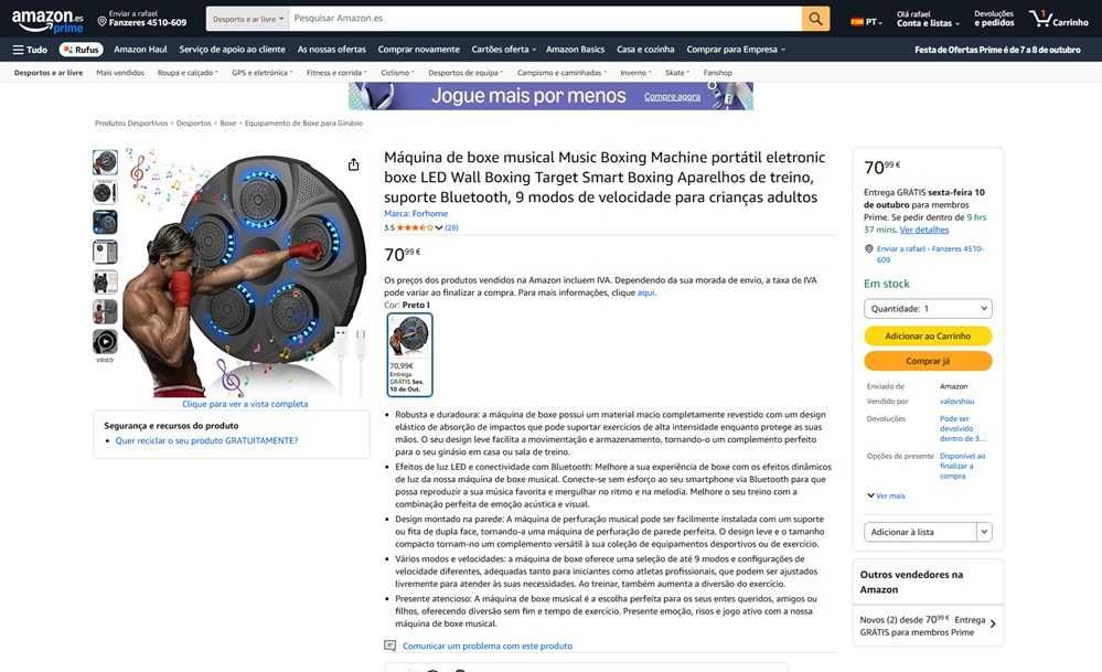 Aparelhos de treino musical de Boxe (320)