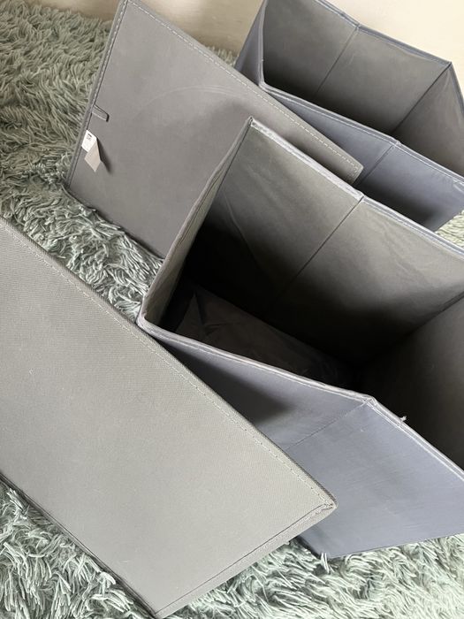 Коробка IKEA 33x38x33см темно-сіра