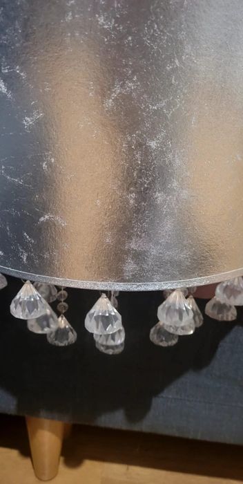 Lampa/żyrandol na lince, srebrny z kryształkami GLOBO LIGHTING