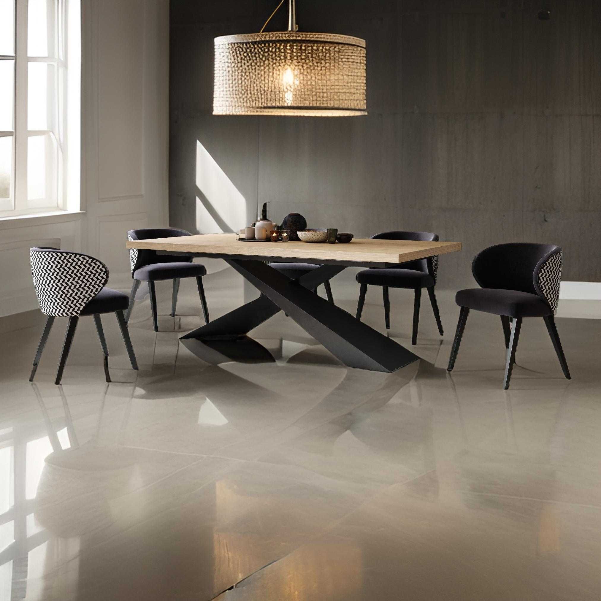 Stół typu "Anioł" – Elegancja i Niepowtarzalny Styl 160/90 do 240