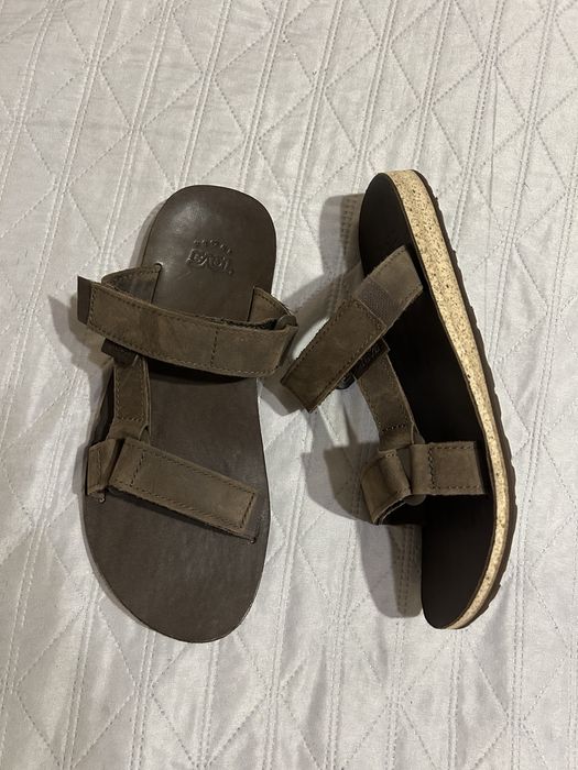 Мужские кожаные шлепки сандали босоножки Teva 40,5-41р