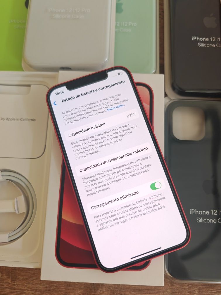 iPhone 12 64GB Red(Edição Limitada) Seminovo Aceito Retomas