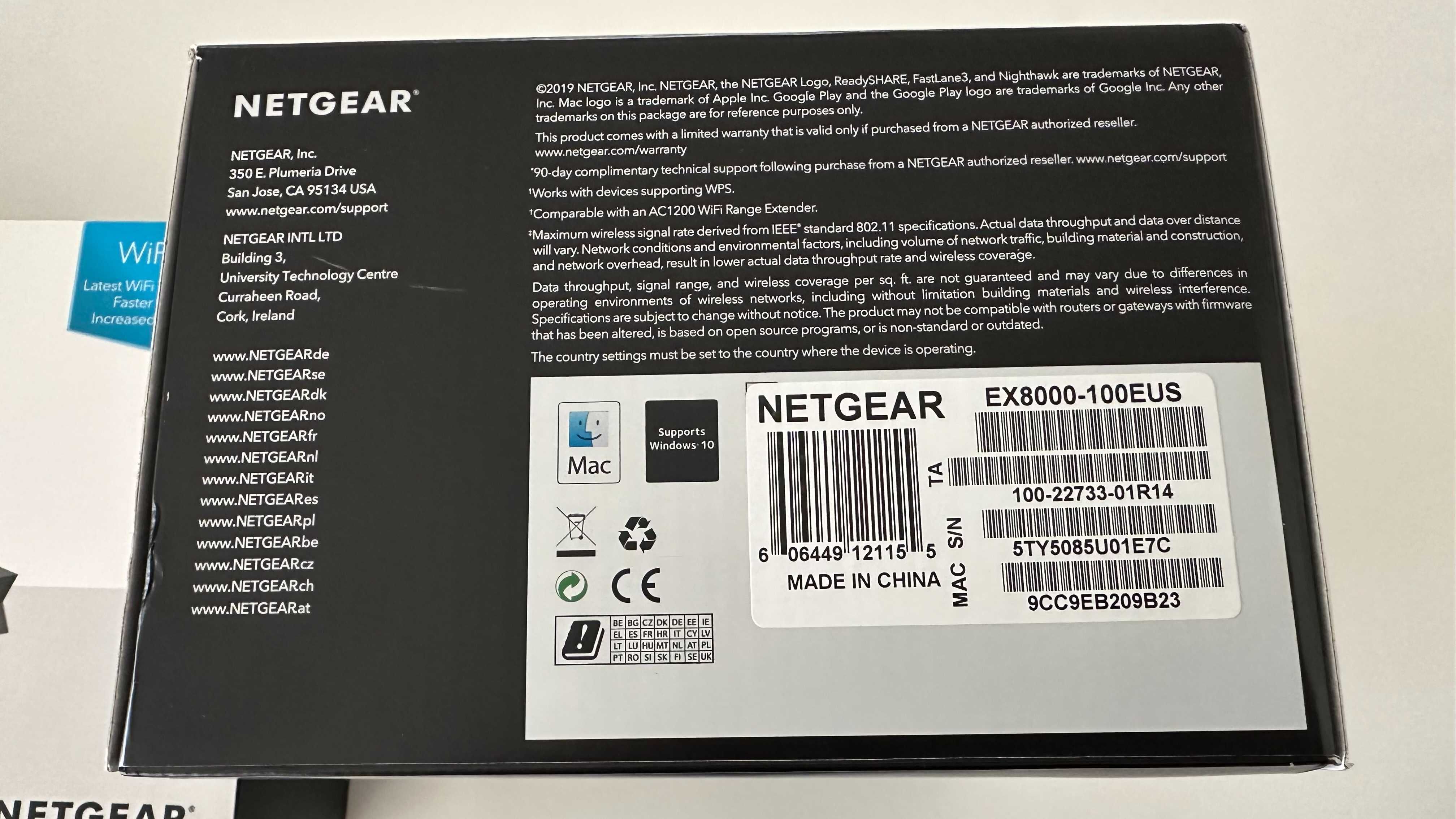 NETGEAR AX1800 WIFI6 Router + NETGEAR AC3000 Ext