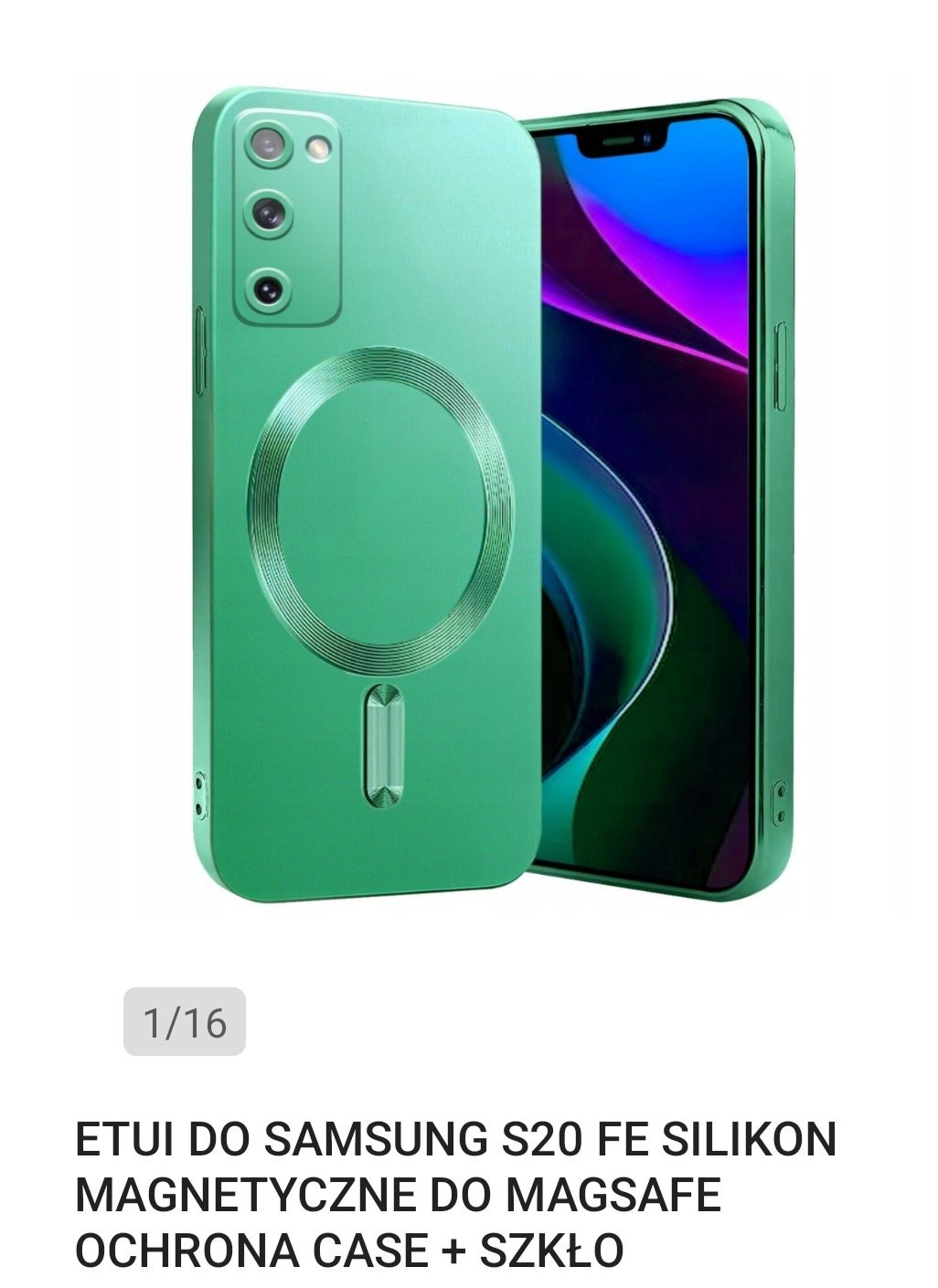 Etui do Samsung S20 FE Magsafe +szkło.Nowe.Polecam.