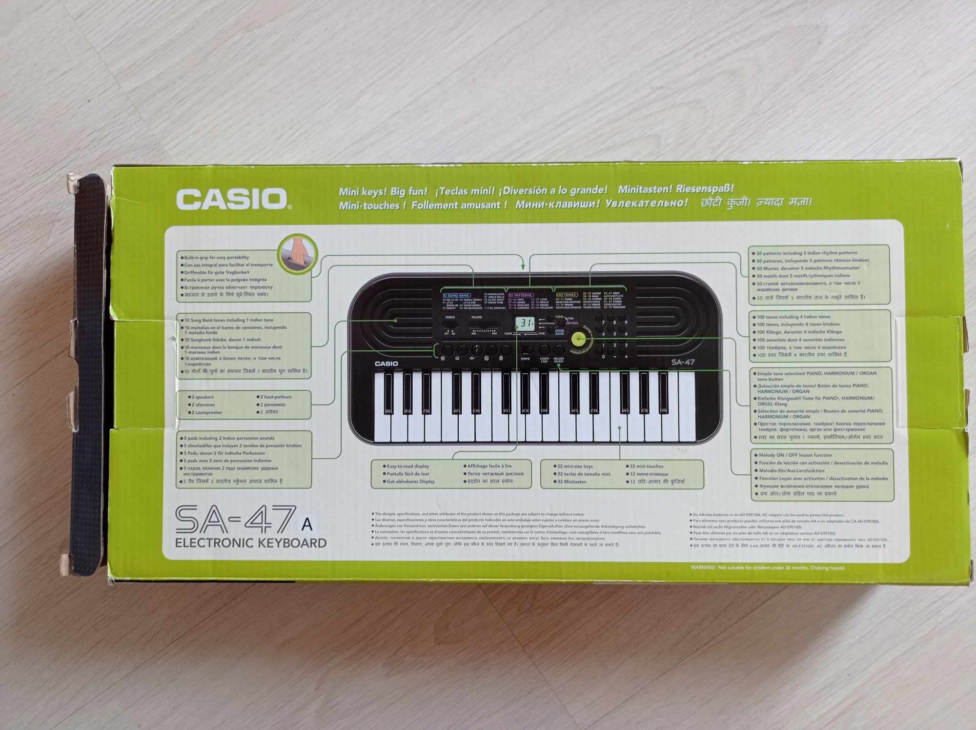 Keyboard Casio SA 47 dla dzieci