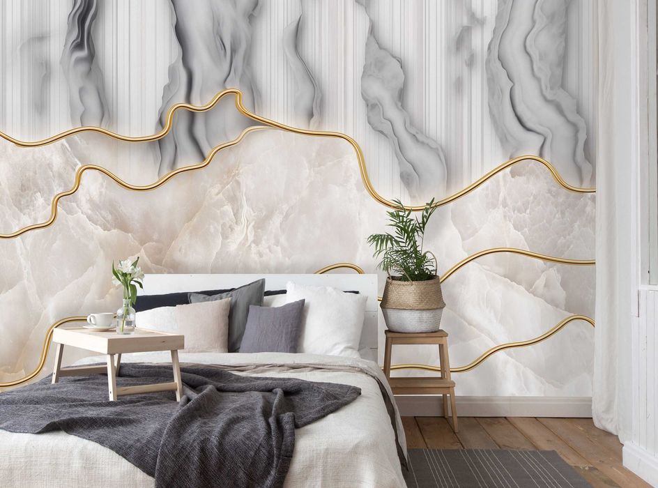 Fototapeta Marmur Abstrakcja Sepia Glamour 3D Twój Rozmiar + KLEJ