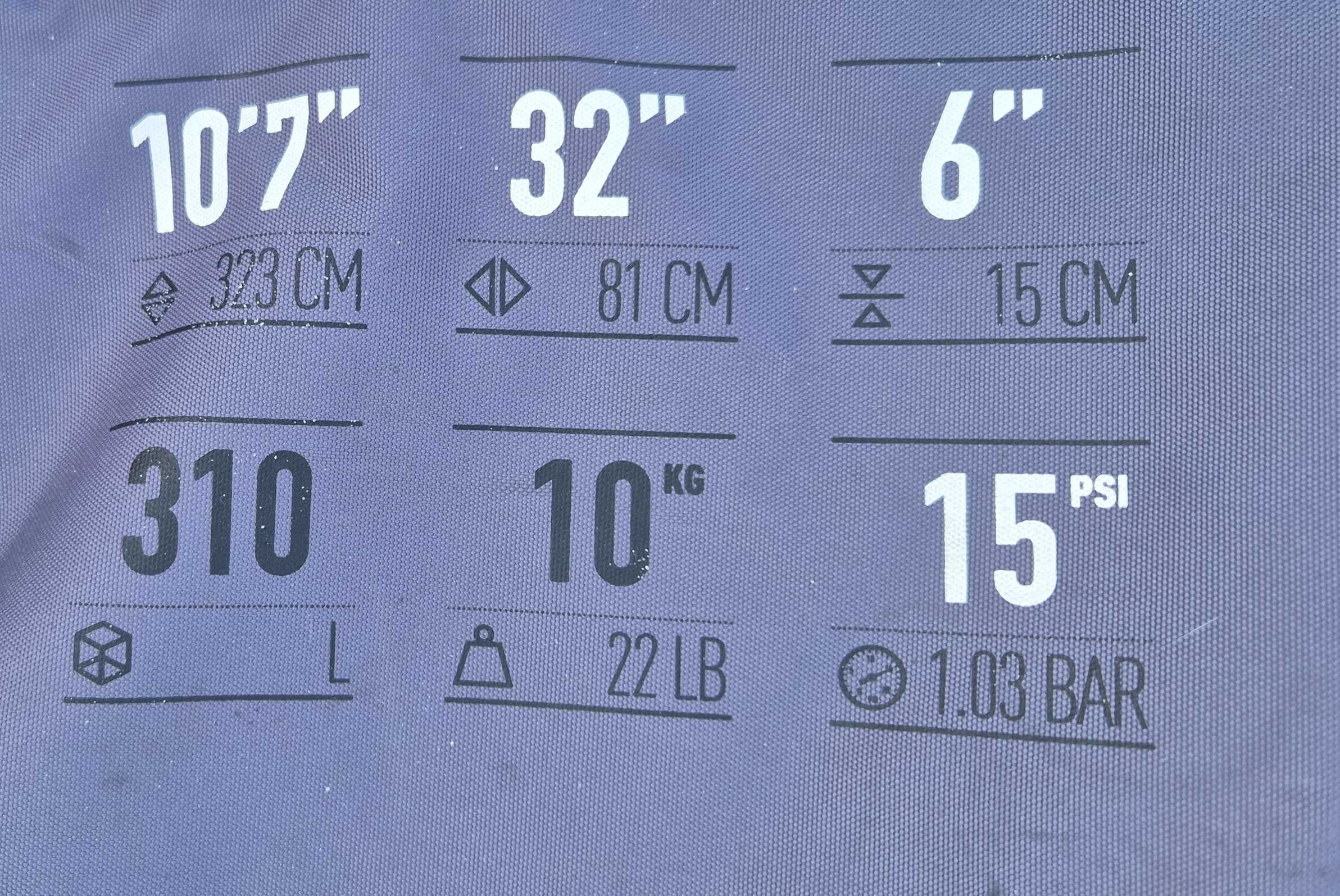 Prancha Insuflável Paddle SUP 10'7 com Bomba, Remo/Todos os Acessórios