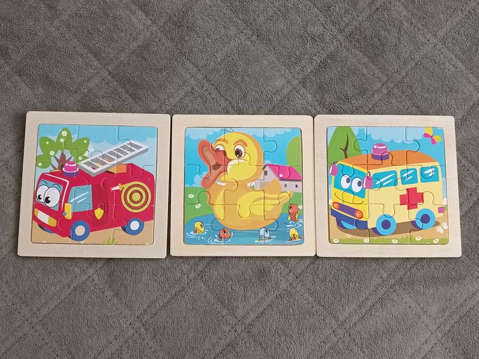 Деревянный пазл комплект