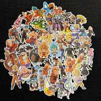 Conjunto 50 Stickers / Autocolantes Dragon Ball