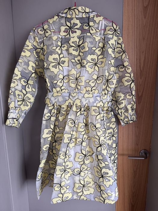 Maje прозора сукня на ґудзиках з вишивкою