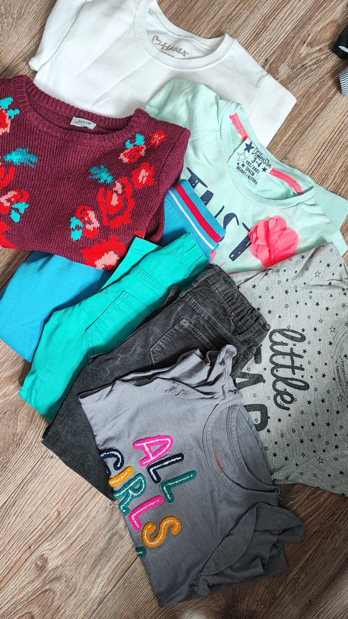 Paka ubrań zestaw komplet H&M Primark rozm 104, 110 4 5