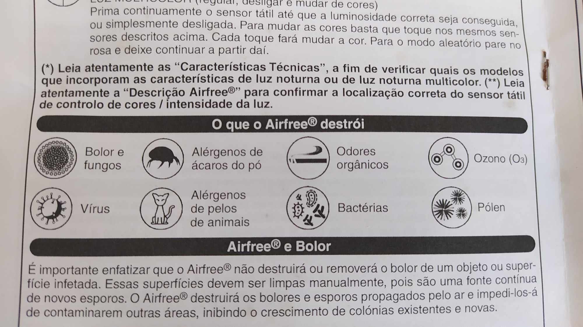 Purificador do ar Airfree Allergien - Praticamente NOVO
