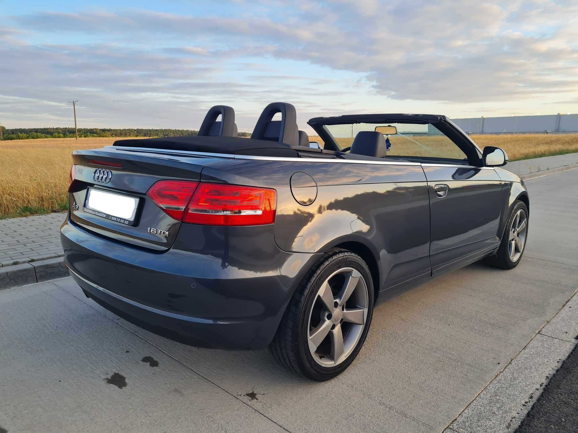 Audi A3 Cabrio 1.6tdi Alcantara duże radio alu 17