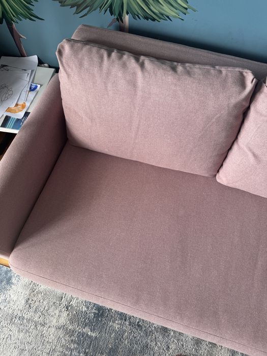 Sofa rozkładana ikea gunnared jasny różowy